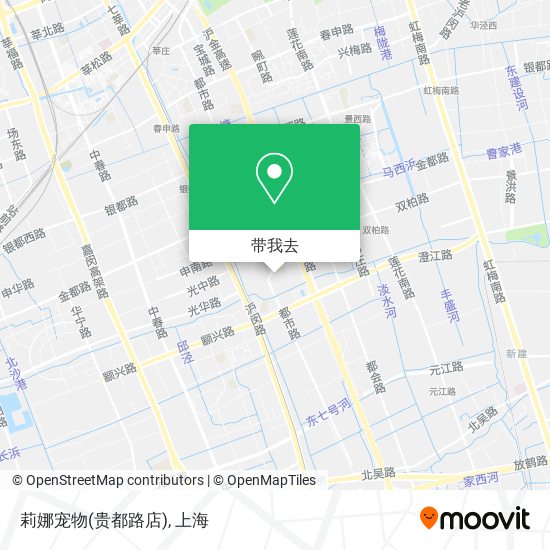 莉娜宠物(贵都路店)地图