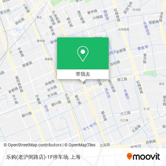 乐购(老沪闵路店)-1F停车场地图