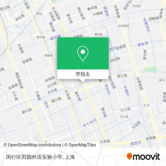 闵行区田园外语实验小学地图