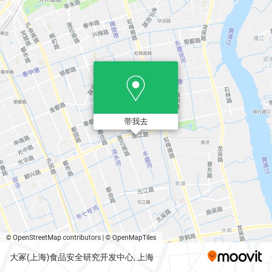 大冢(上海)食品安全研究开发中心地图
