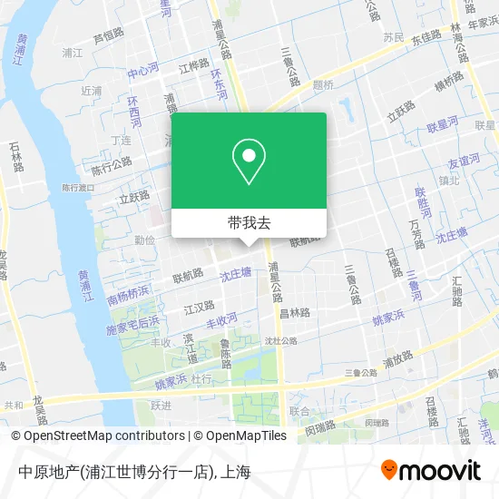 中原地产(浦江世博分行一店)地图
