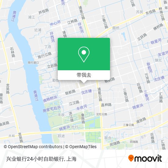 兴业银行24小时自助银行地图