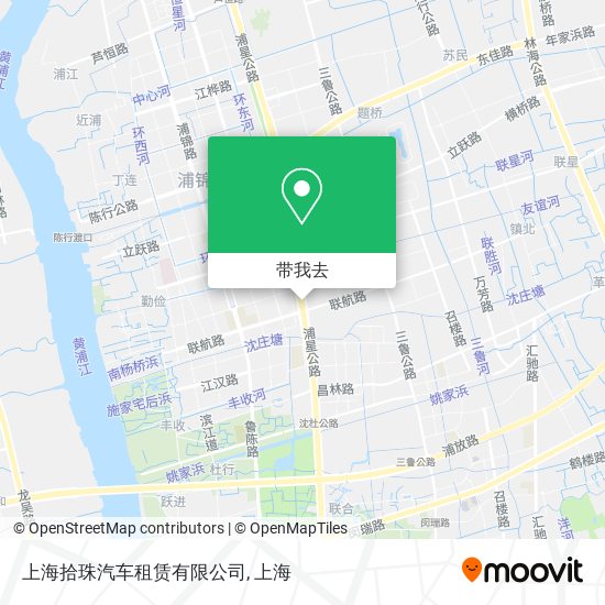 上海拾珠汽车租赁有限公司地图