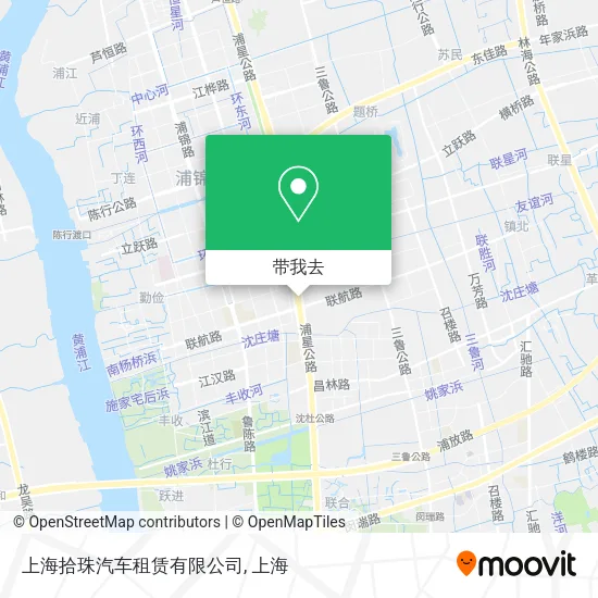 上海拾珠汽车租赁有限公司地图
