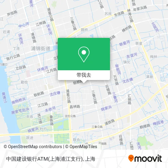 中国建设银行ATM(上海浦江支行)地图