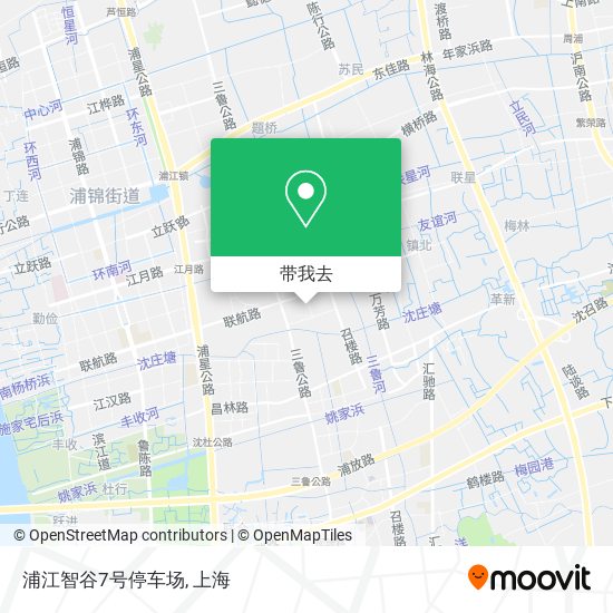 浦江智谷7号停车场地图