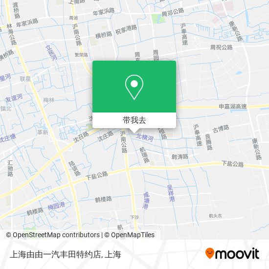 上海由由一汽丰田特约店地图