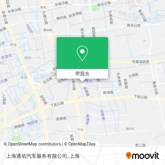 上海通佑汽车服务有限公司地图