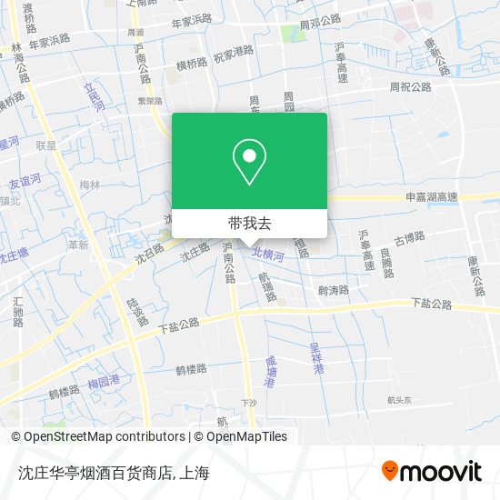 沈庄华亭烟酒百货商店地图