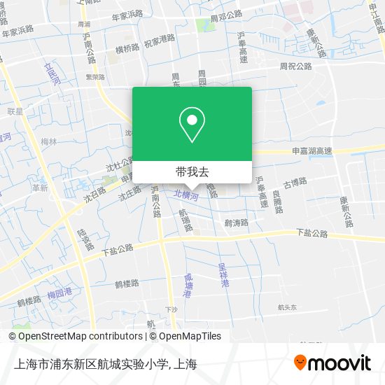 上海市浦东新区航城实验小学地图