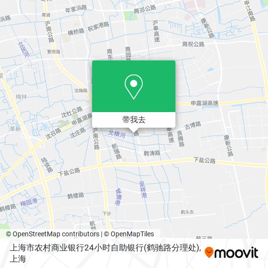 上海市农村商业银行24小时自助银行(鹤驰路分理处)地图