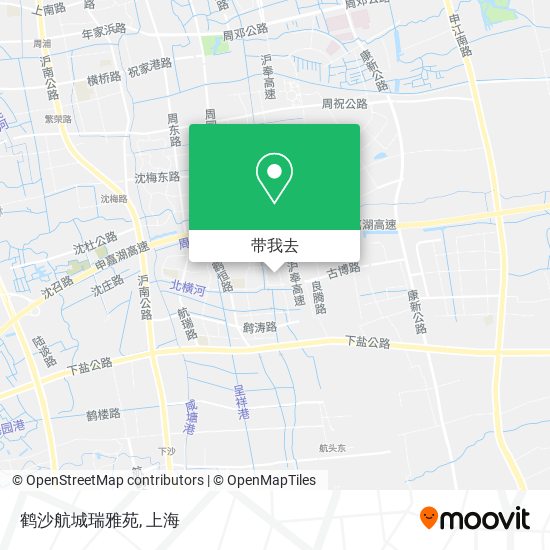 鹤沙航城瑞雅苑地图