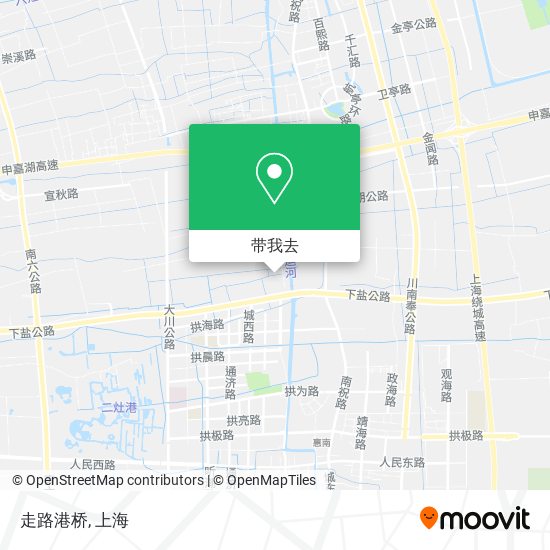 走路港桥地图