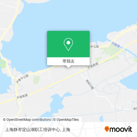 上海静岑淀山湖职工培训中心地图