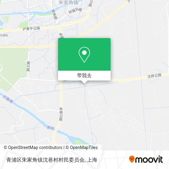 青浦区朱家角镇沈巷村村民委员会地图