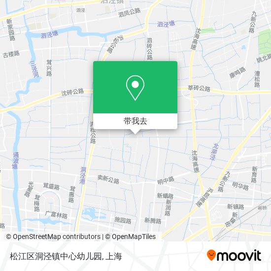 松江区洞泾镇中心幼儿园地图