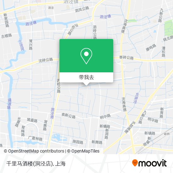 千里马酒楼(洞泾店)地图