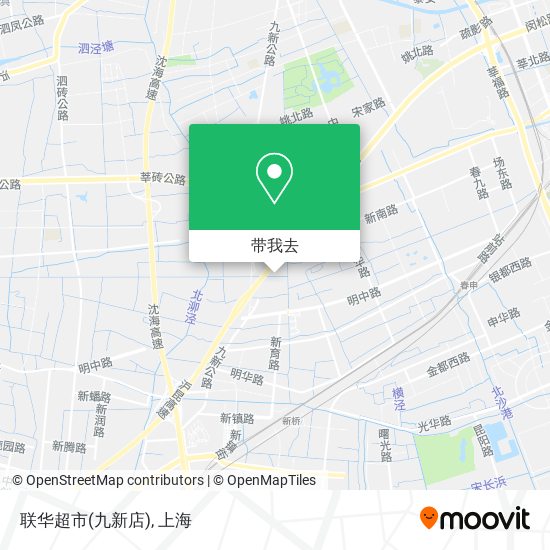 联华超市(九新店)地图