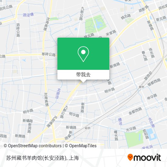 苏州藏书羊肉馆(长安泾路)地图