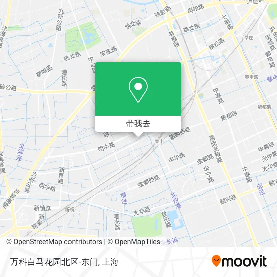 万科白马花园北区-东门地图