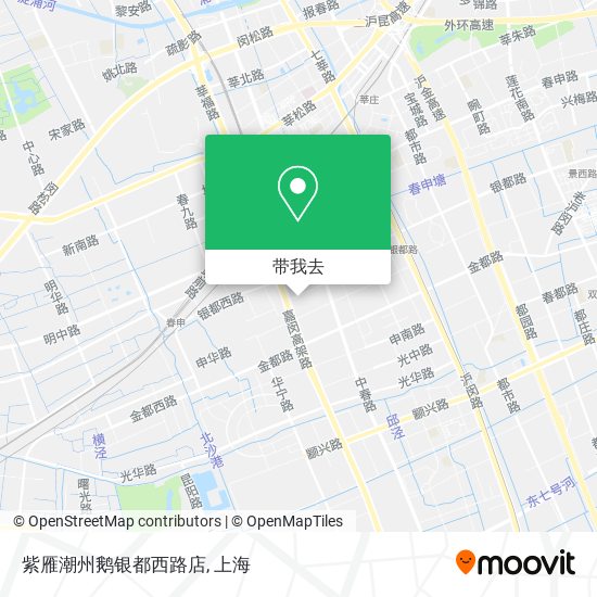 紫雁潮州鹅银都西路店地图