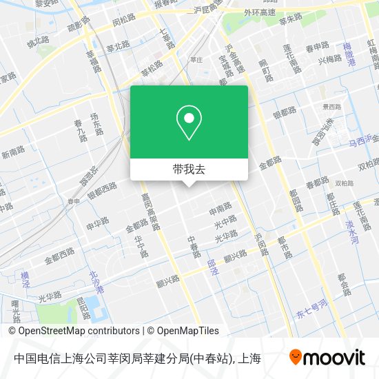 中国电信上海公司莘闵局莘建分局(中春站)地图