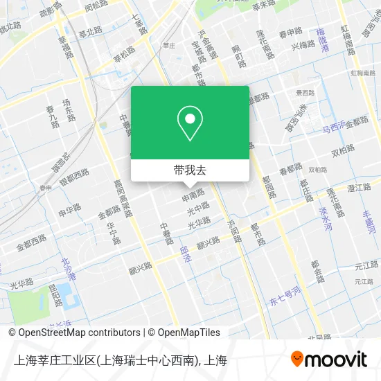 上海莘庄工业区(上海瑞士中心西南)地图