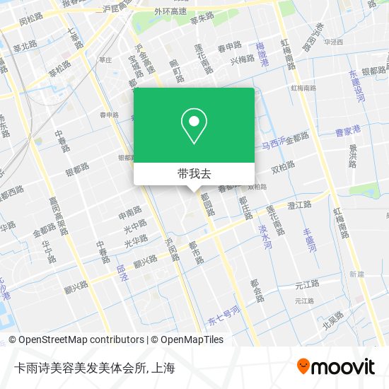 卡雨诗美容美发美体会所地图
