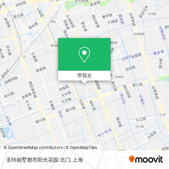 圣特丽墅都市阳光花园-北门地图