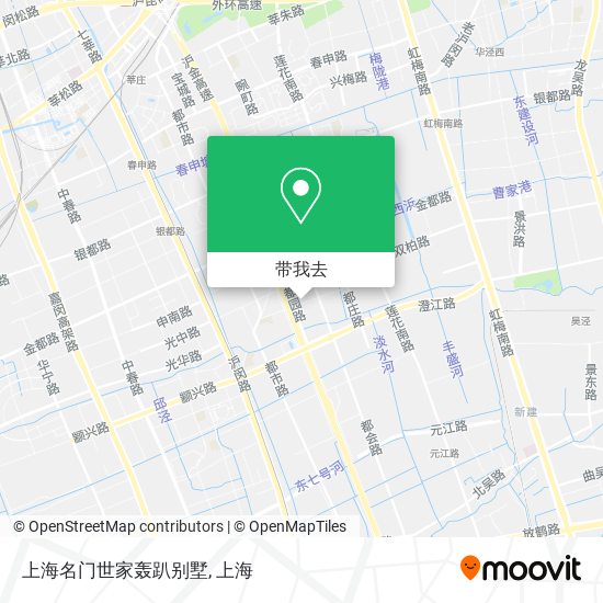 上海名门世家轰趴别墅地图