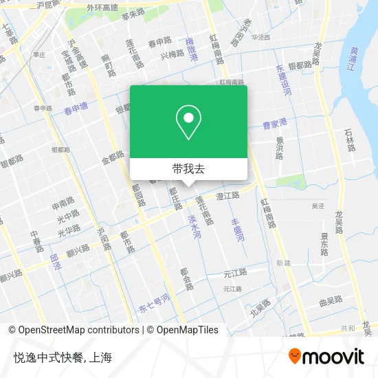悦逸中式快餐地图