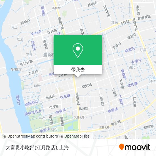 大富贵小吃部(江月路店)地图