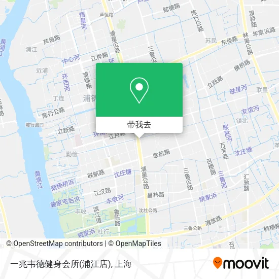 一兆韦德健身会所(浦江店)地图