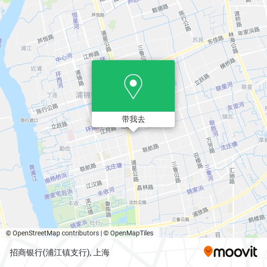 招商银行(浦江镇支行)地图