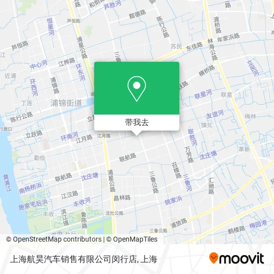 上海航昊汽车销售有限公司闵行店地图