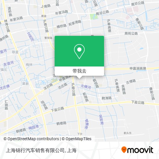 上海锦行汽车销售有限公司地图