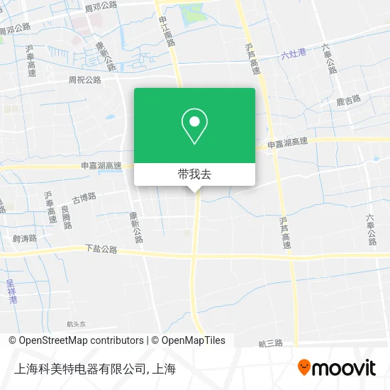 上海科美特电器有限公司地图