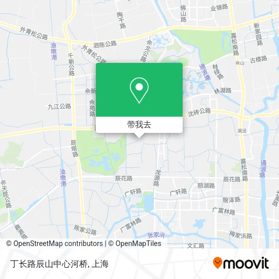 丁长路辰山中心河桥地图