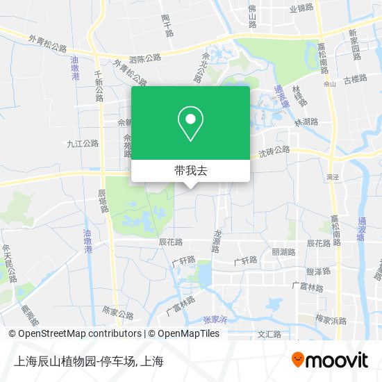 上海辰山植物园-停车场地图