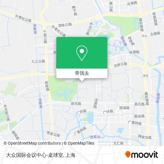 大众国际会议中心-桌球室地图