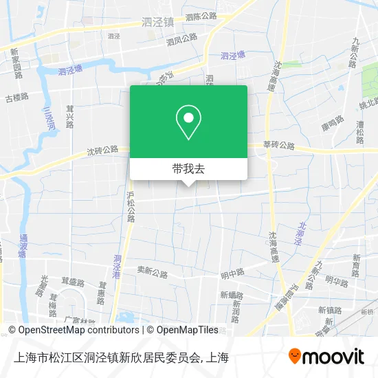 上海市松江区洞泾镇新欣居民委员会地图