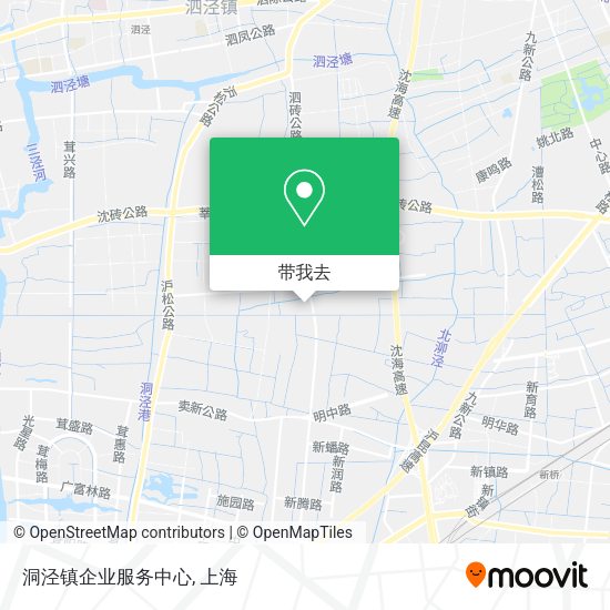 洞泾镇企业服务中心地图