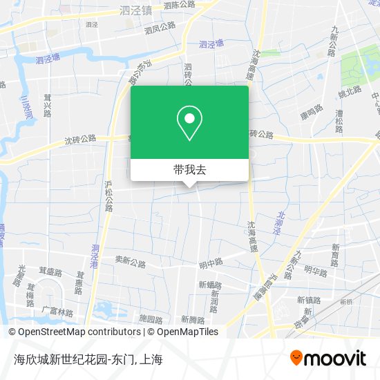 海欣城新世纪花园-东门地图