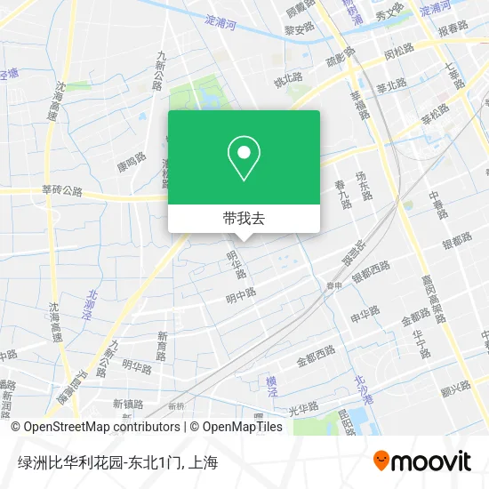 绿洲比华利花园-东北1门地图