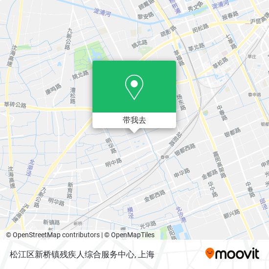 松江区新桥镇残疾人综合服务中心地图