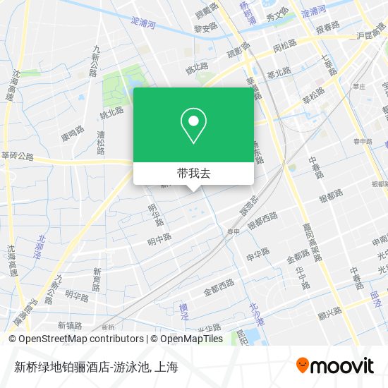 新桥绿地铂骊酒店-游泳池地图