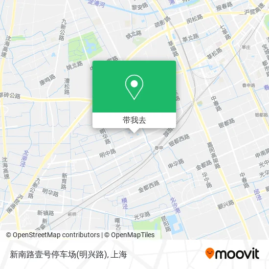 新南路壹号停车场(明兴路)地图