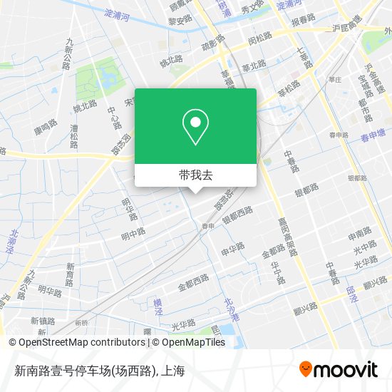 新南路壹号停车场(场西路)地图