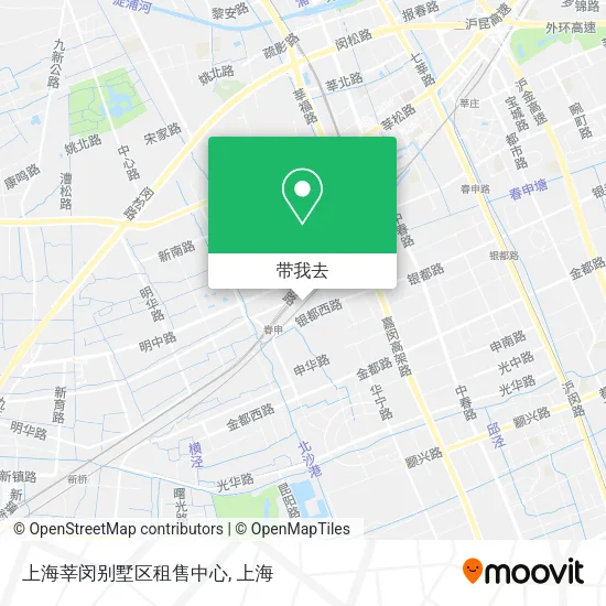 上海莘闵别墅区租售中心地图