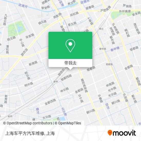 上海车平方汽车维修地图